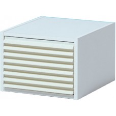 Kulzer Tooth Cabinet 8 Draw – Plain White Melamine Box / Plastic Draws – EMPTY – 1pc 65759310